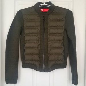 Nike Aeroloft Crop Bomber Jacket Down Insulated